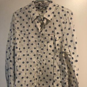 Boden Cotton Collared Polka Dot Blouse US 16/ UK 20